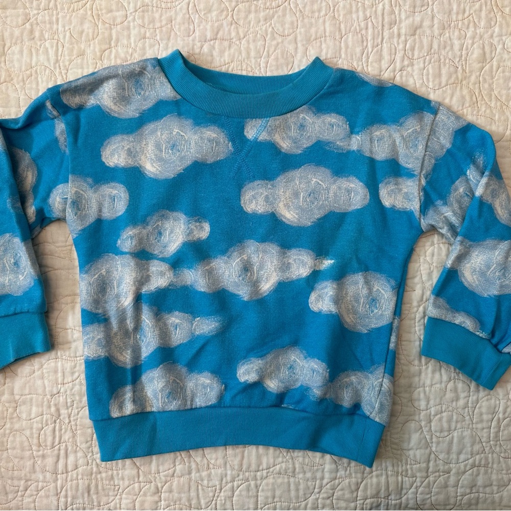 Nordstrom Kids Blue Cloud Sweatshirt
